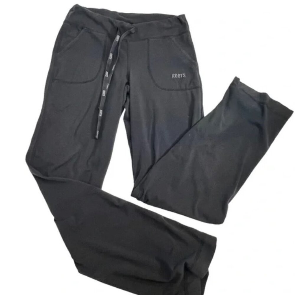 ROOTS Dark Gray Activewear Straight Leg Lounge Pants Size M